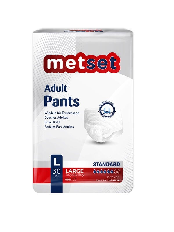 Metset Emici Külot Hasta Bezi Standard L