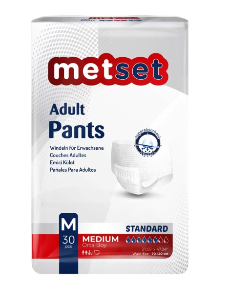 Metset Emici Külot Medium 30 'luk