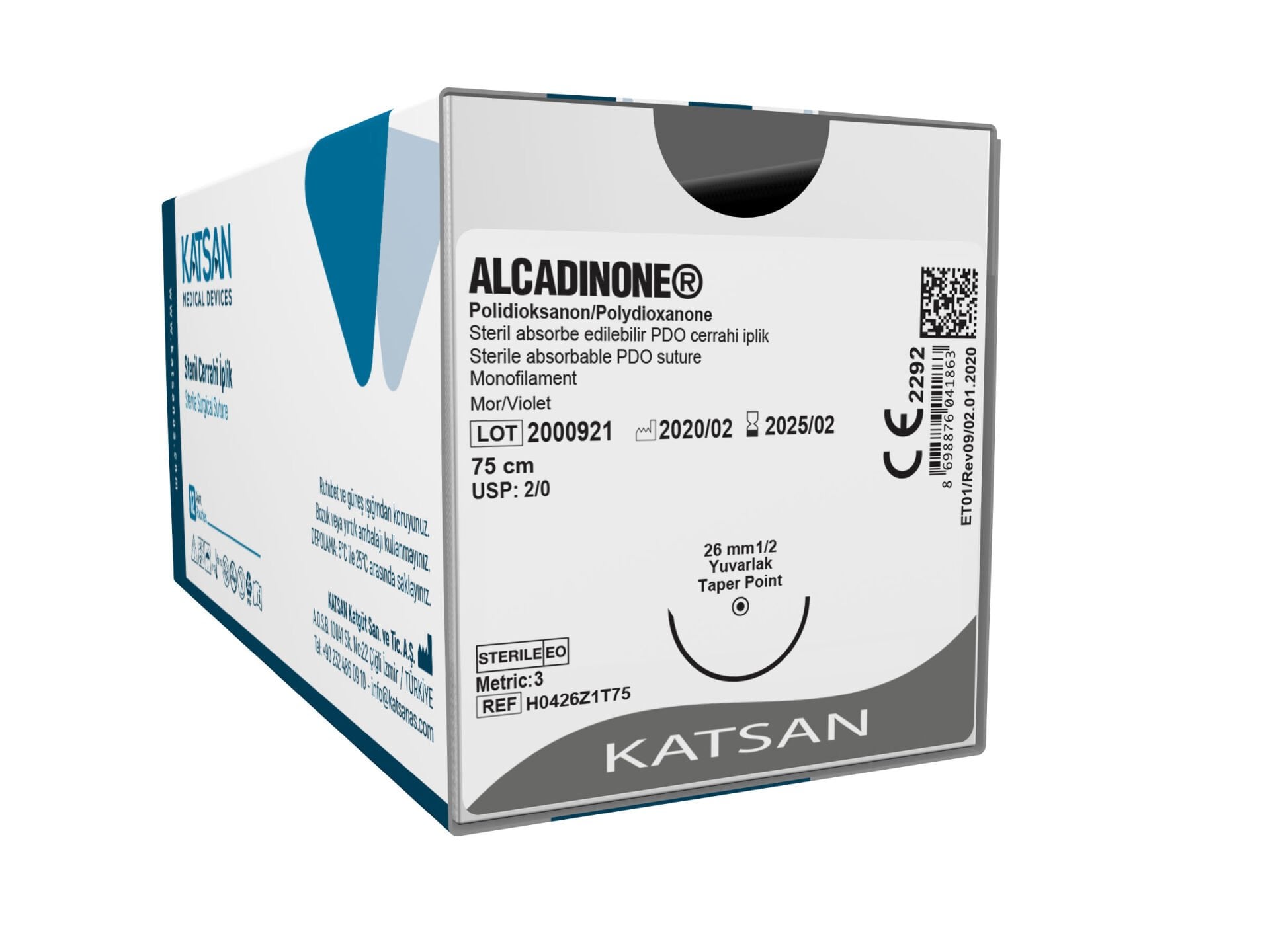 2/0 Yuvarlak Emilebilir Sütür PD0